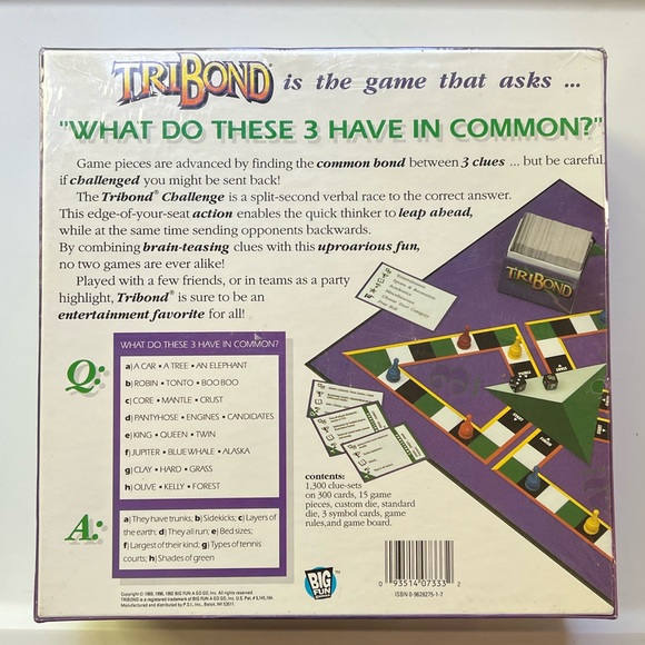 New TriBond Board Game 1992 edition - Picture 2 of 11